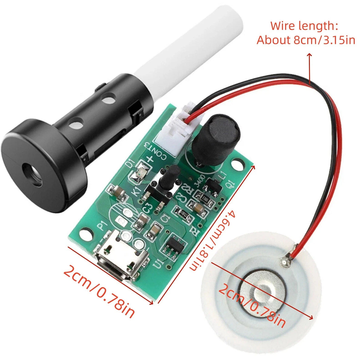 For DIY Humidifier Upgrade 4PCS USB Ultrasonic Fogger Driver Board Set Durable