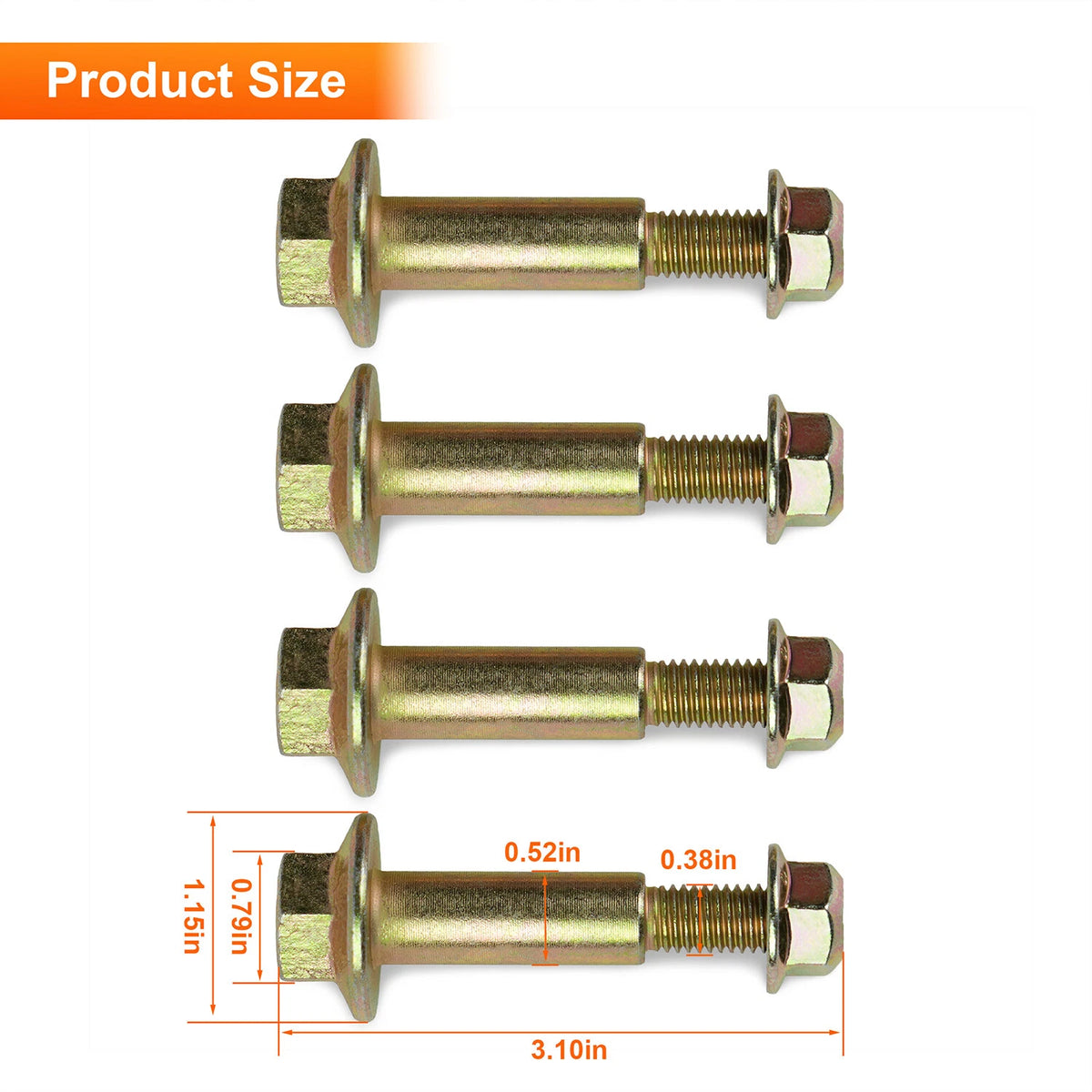 Rear Sway Bar Bolts For 1997-2007 Dodge Dakota Replaces 6503726, 6503648
