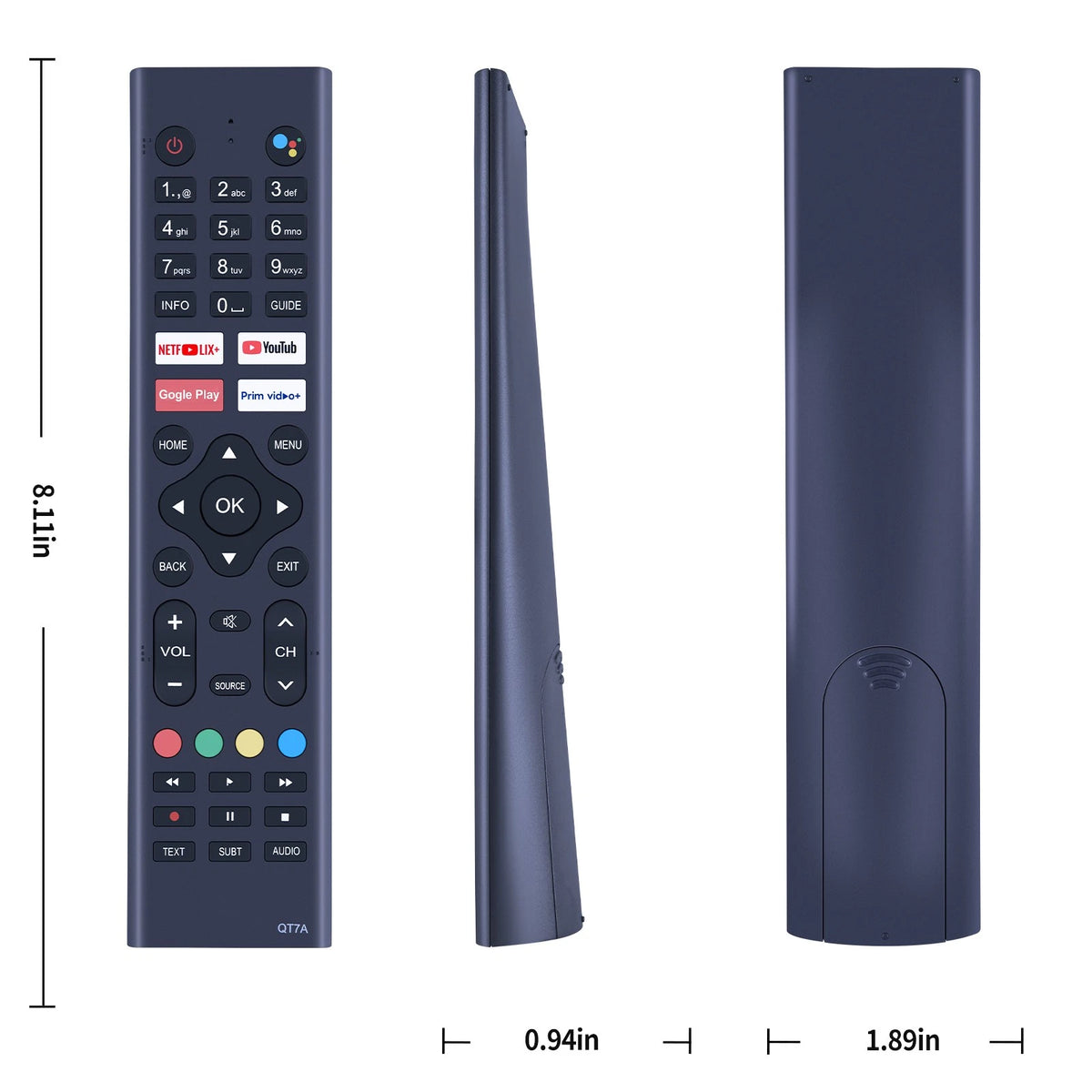 Voice Remote Control For Soniq ENGAL ENGEL KONIC G42FW60A G43FW60A QT7A