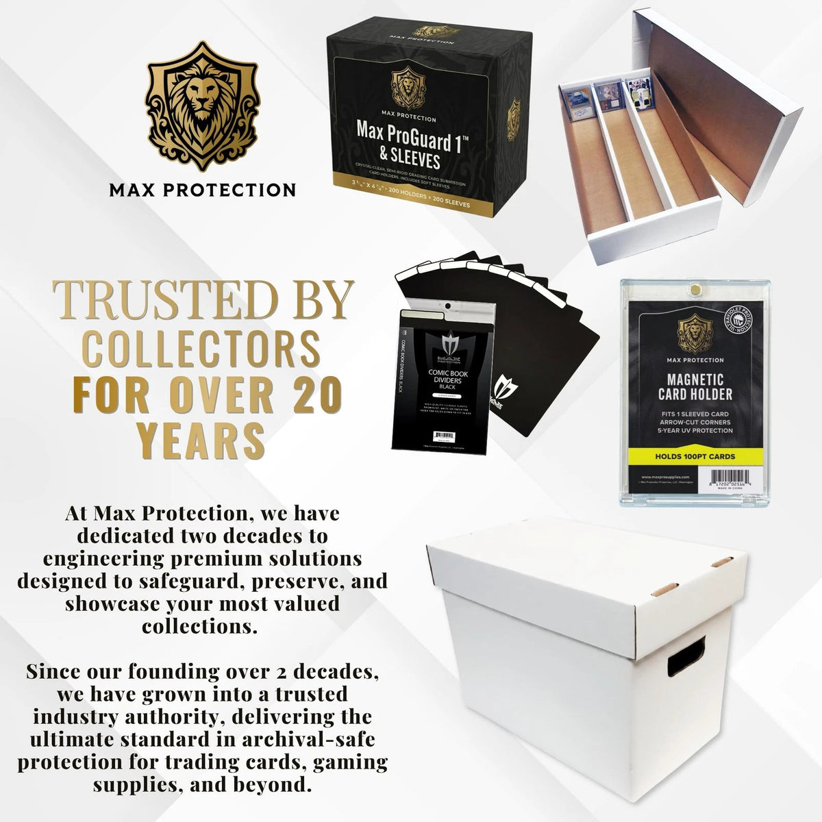Max Protection ProGuard 1 Semi 100 Card Holders + 100 Sleeves, Clear