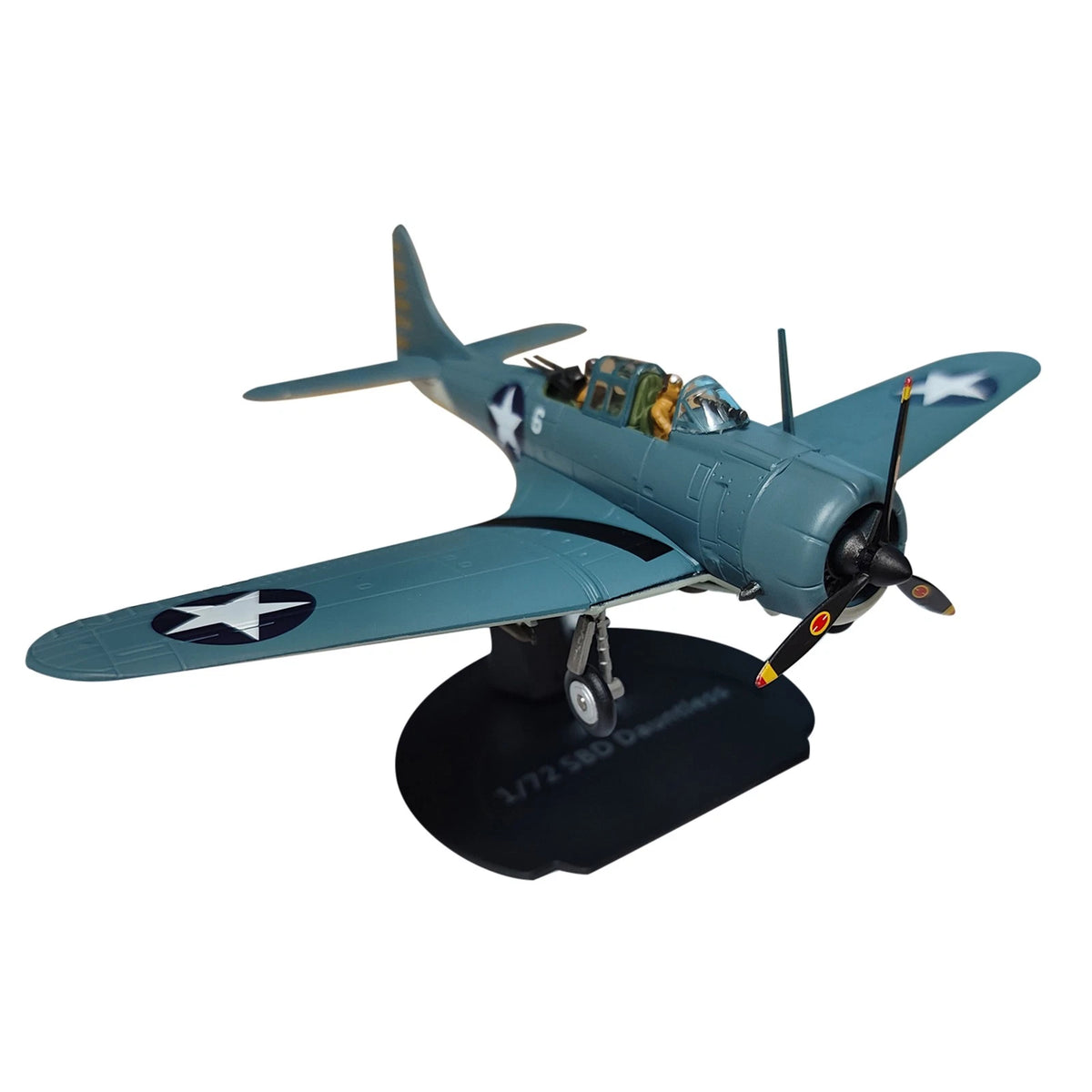 WWII 1:72 SBD Dauntless Dive Bomber Model Aircraft Collection With Display Stand
