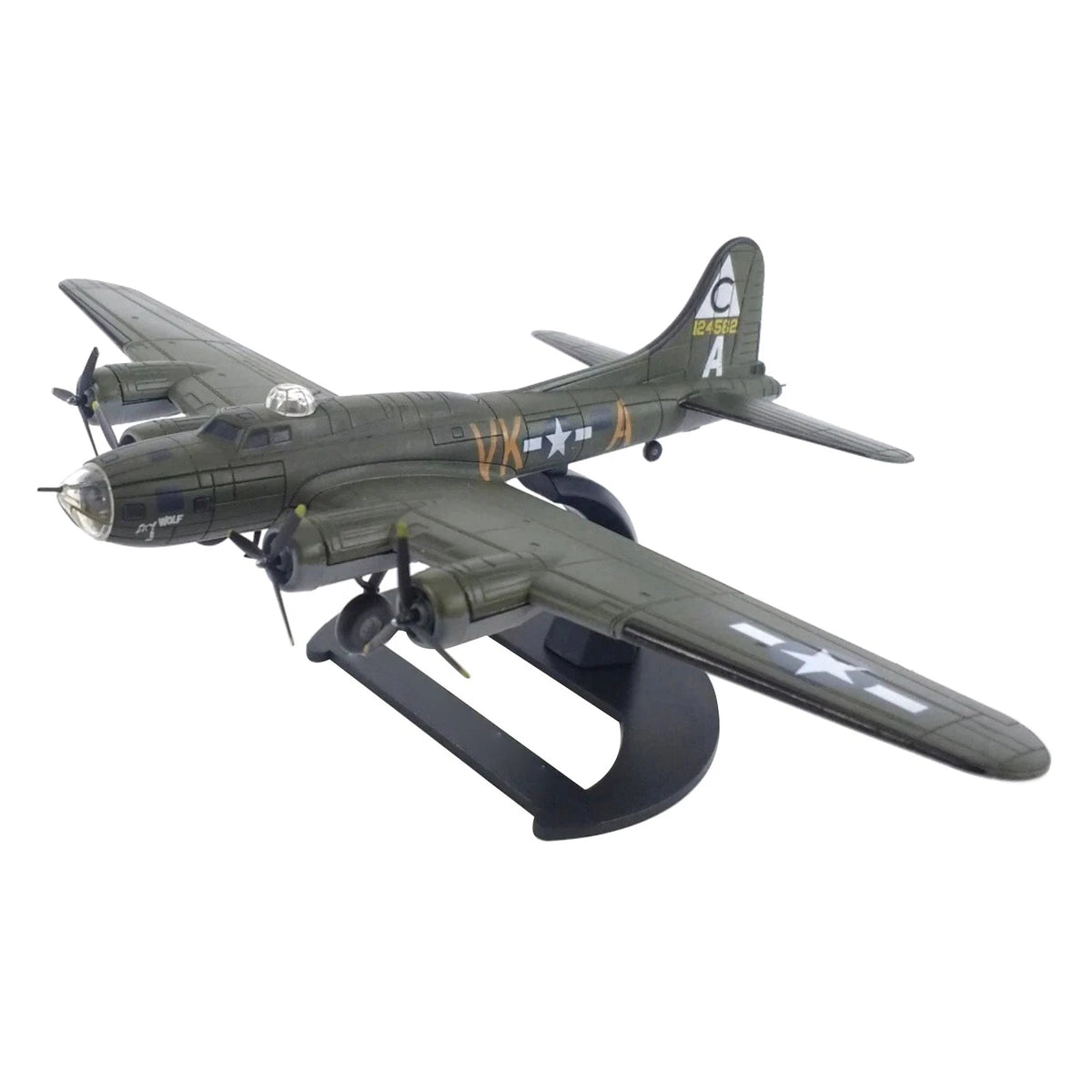 WWII B-17 Bomber Model 1:144 Scale United States USAAF Aircraft Collectible Toy