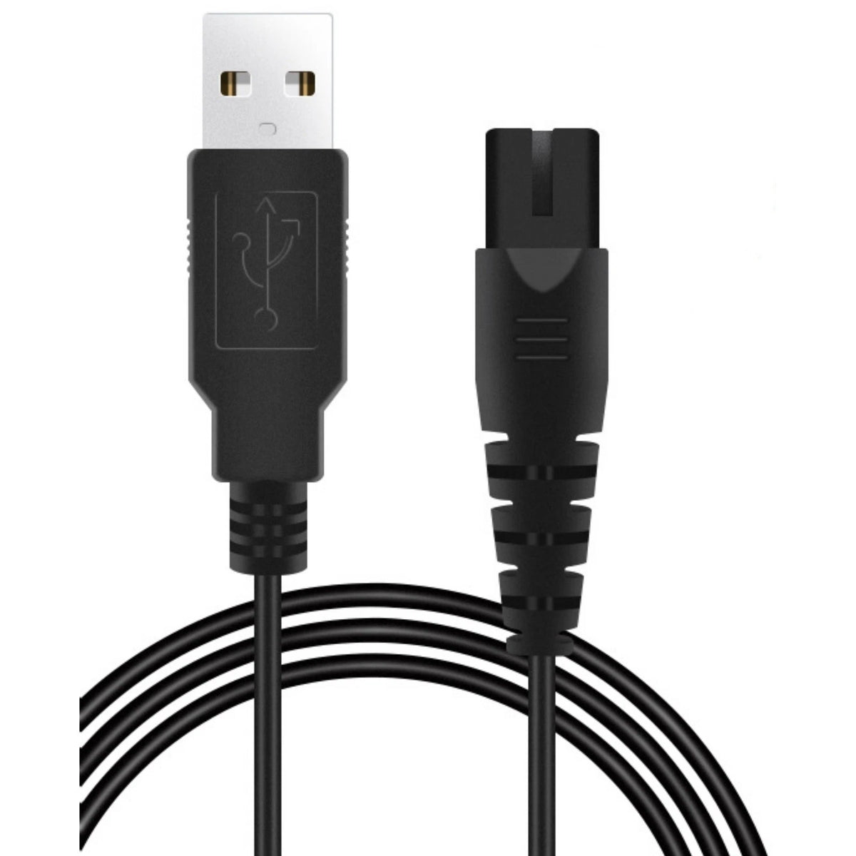 Replacement USB Cable for Shaver Charger DC 12-24V 1A Power Cord 124 cm Long