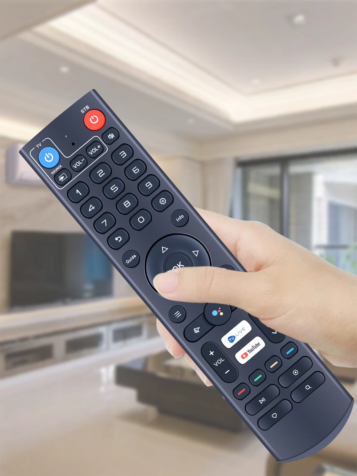 For Aceconn Diamond Pro Max Android TV Box Remote Control with Voice