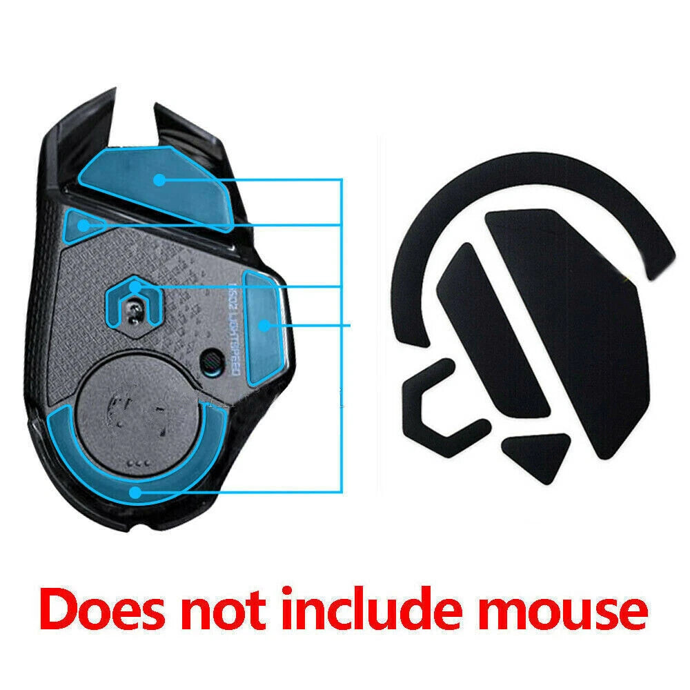 1 Set 0.8mm Mouse Feet Stickers Skates For Logitech G502 Hero Lightspeed A