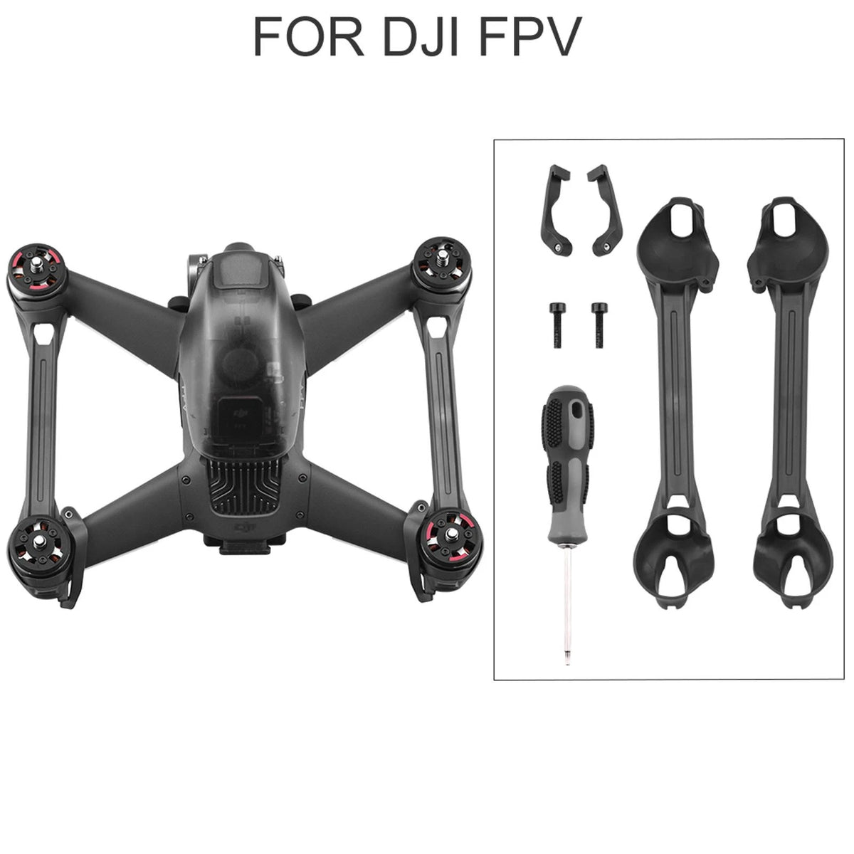 1Pair Arm Bracers Reinforcement Screwdriver Kit for DJI FPV Drone Accessories