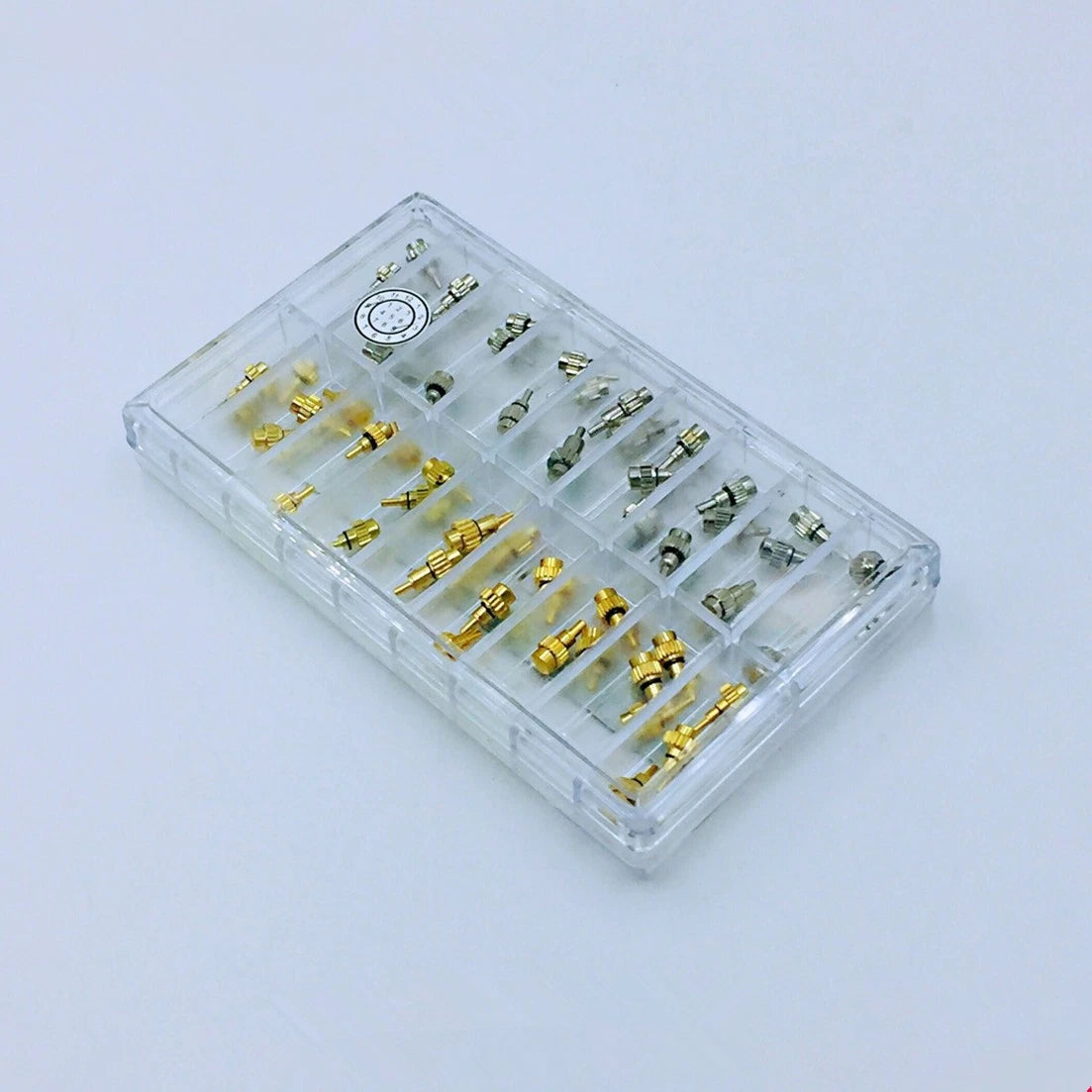 1 Set Stainless Steel Silver/Gold Watch Pusher Button Crown Flat Head Push Type
