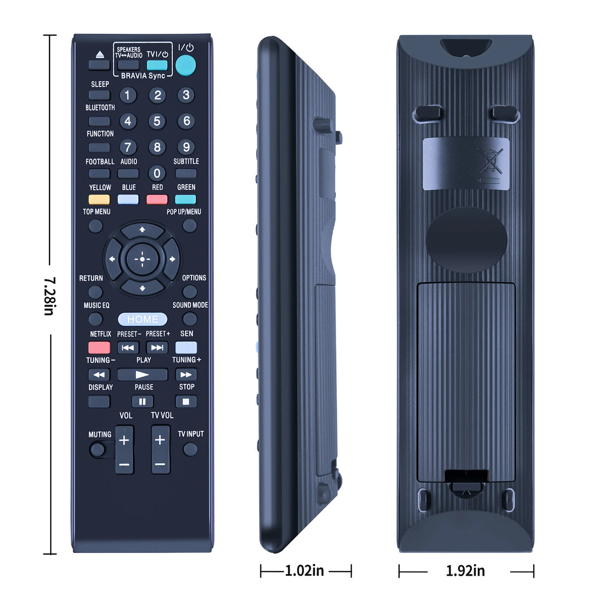 RM-ADP089 For Sony Blu Ray DVD Player Remote Control HBD-E2100 HBD-E3100