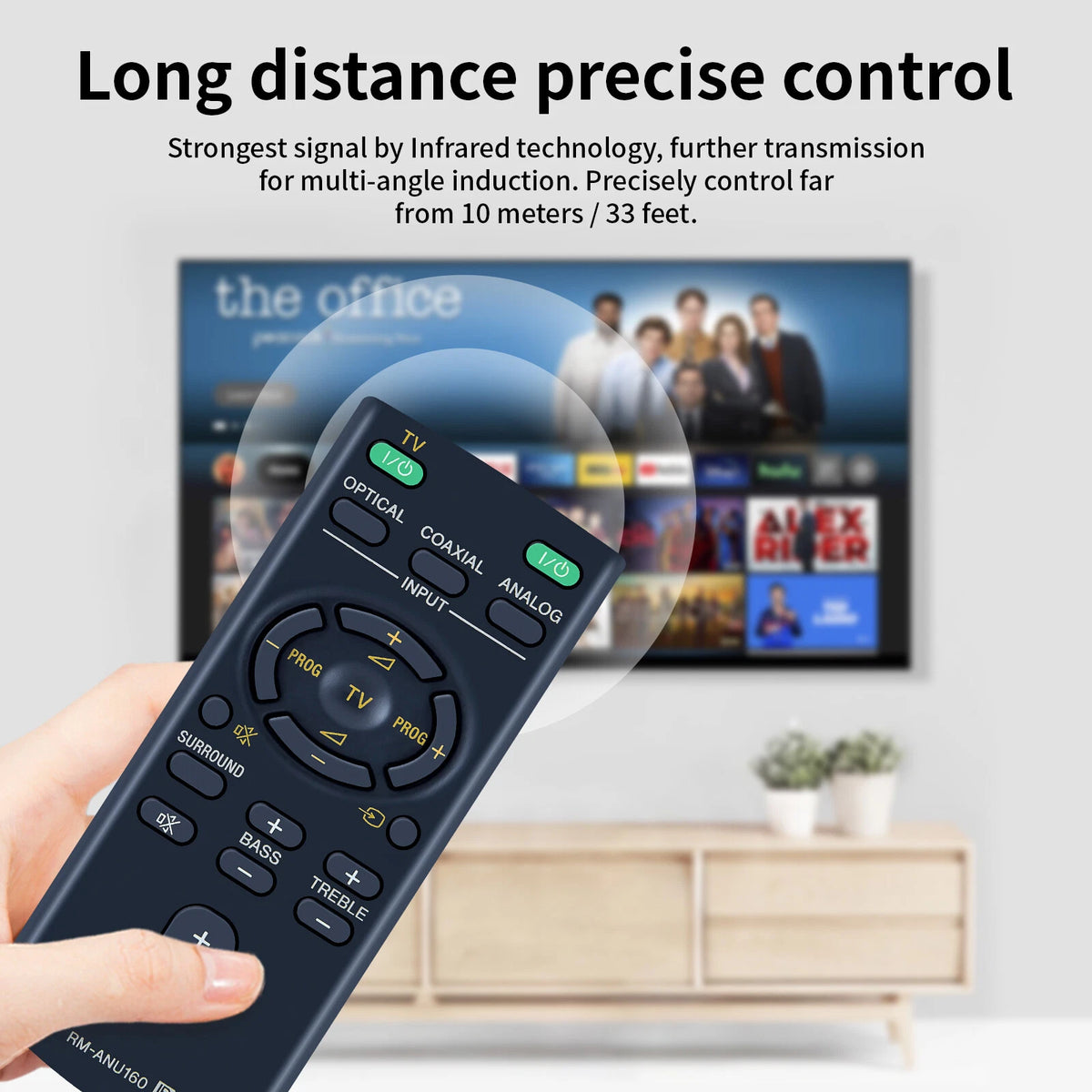 RM-ANU160 Remote Control For Sony Soundbar System HT-CT60 SA-CT60