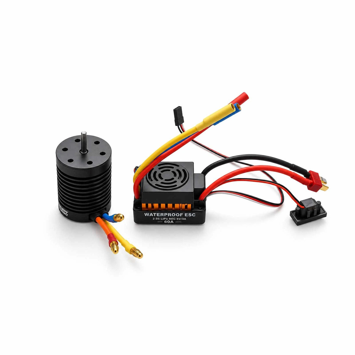 1 Set Waterproof F540 4370KV Motor With 60A ESC Kit Accessories For 1/10 RC Car