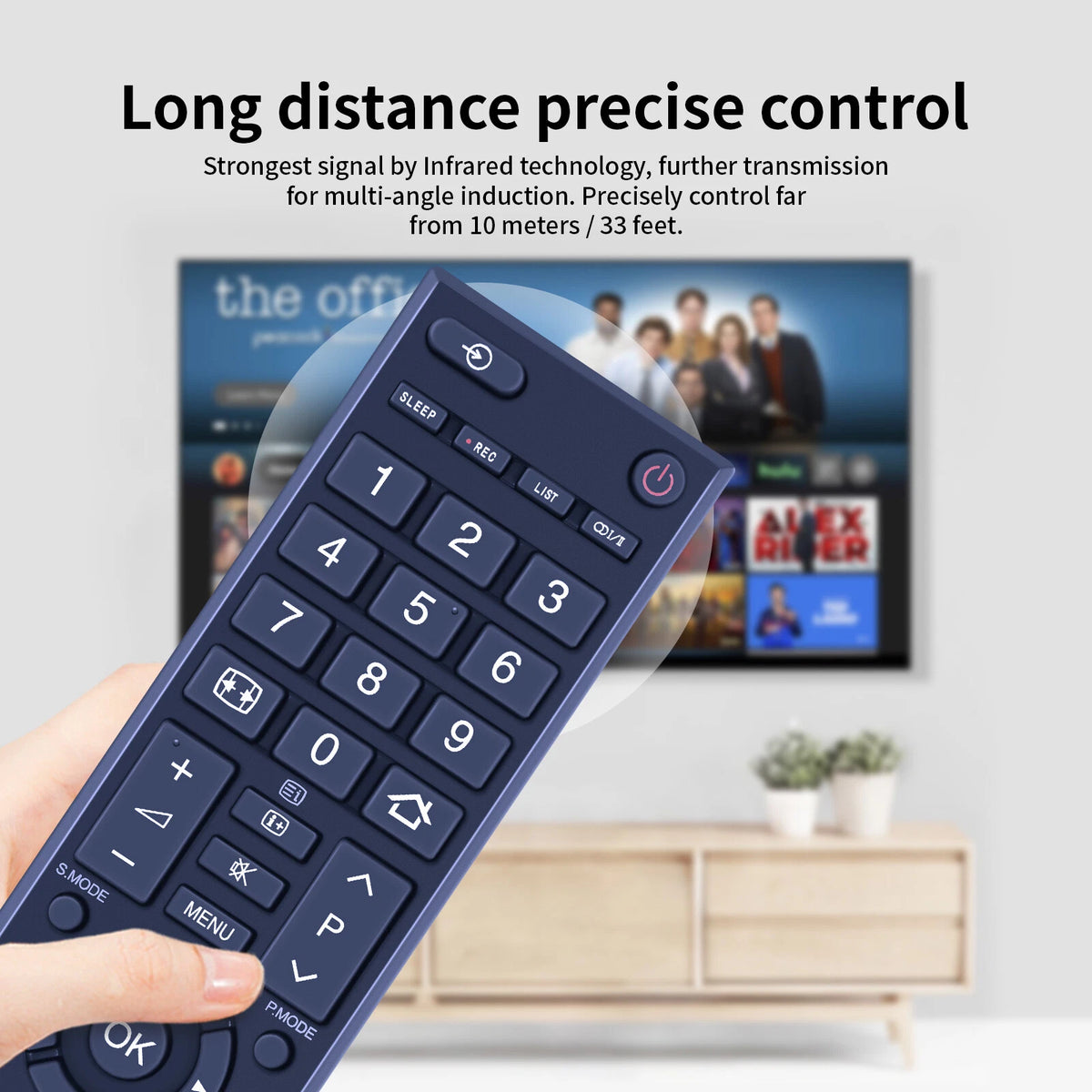 CT-8551 Replacement Remote Control For Toshiba LCD TV