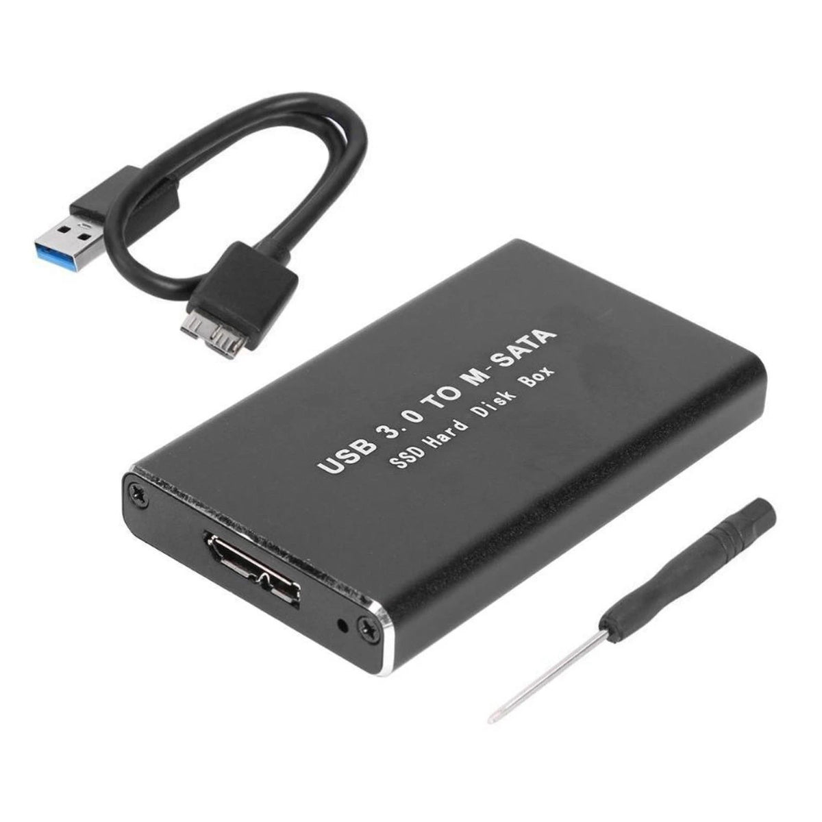 Dual-Size 30/50mm mSATA SSD Case USB3.0 6Gbps High-Speed Transfer Driver-Free