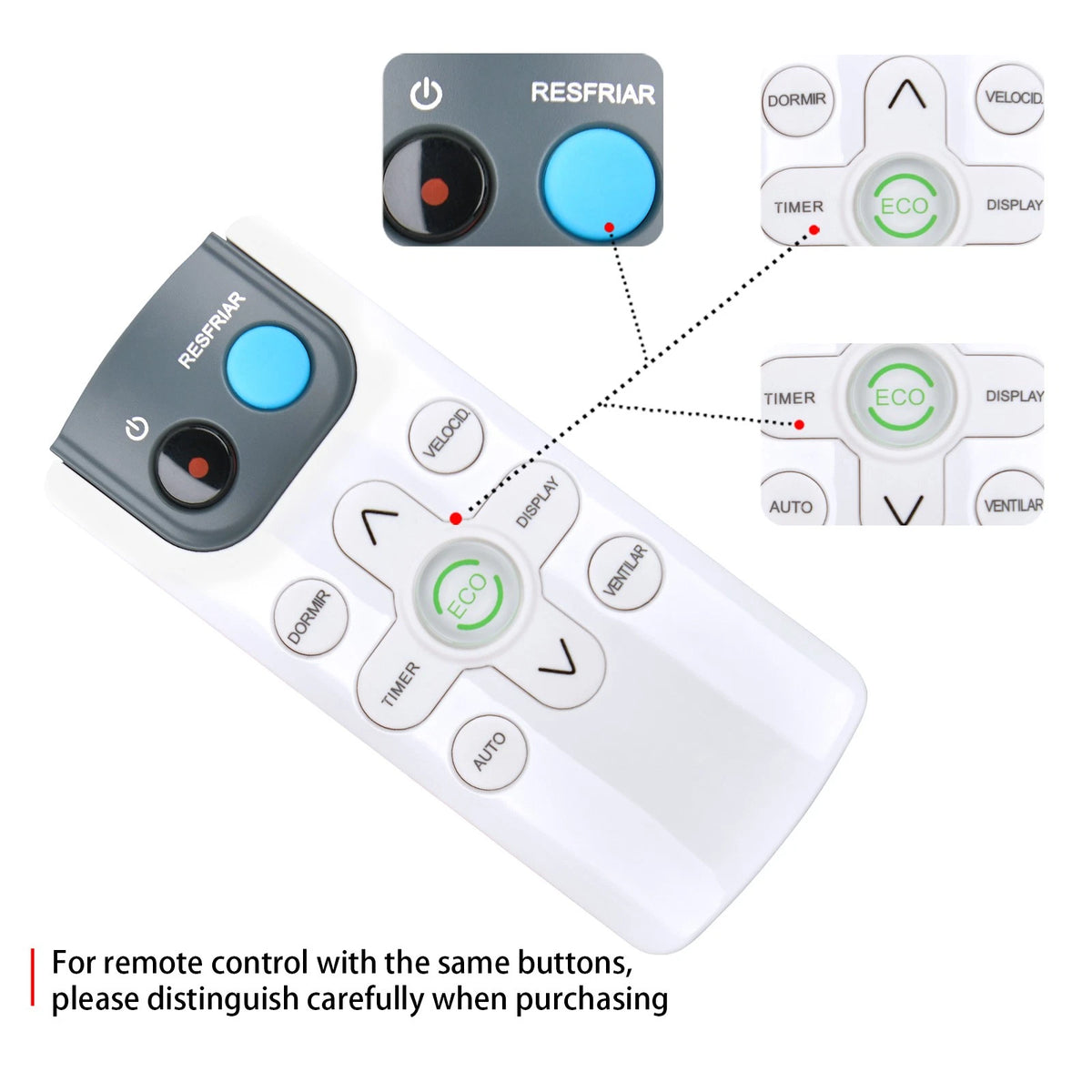 Replacement Remote Control For Philco PAJ12FH Air Conditioner