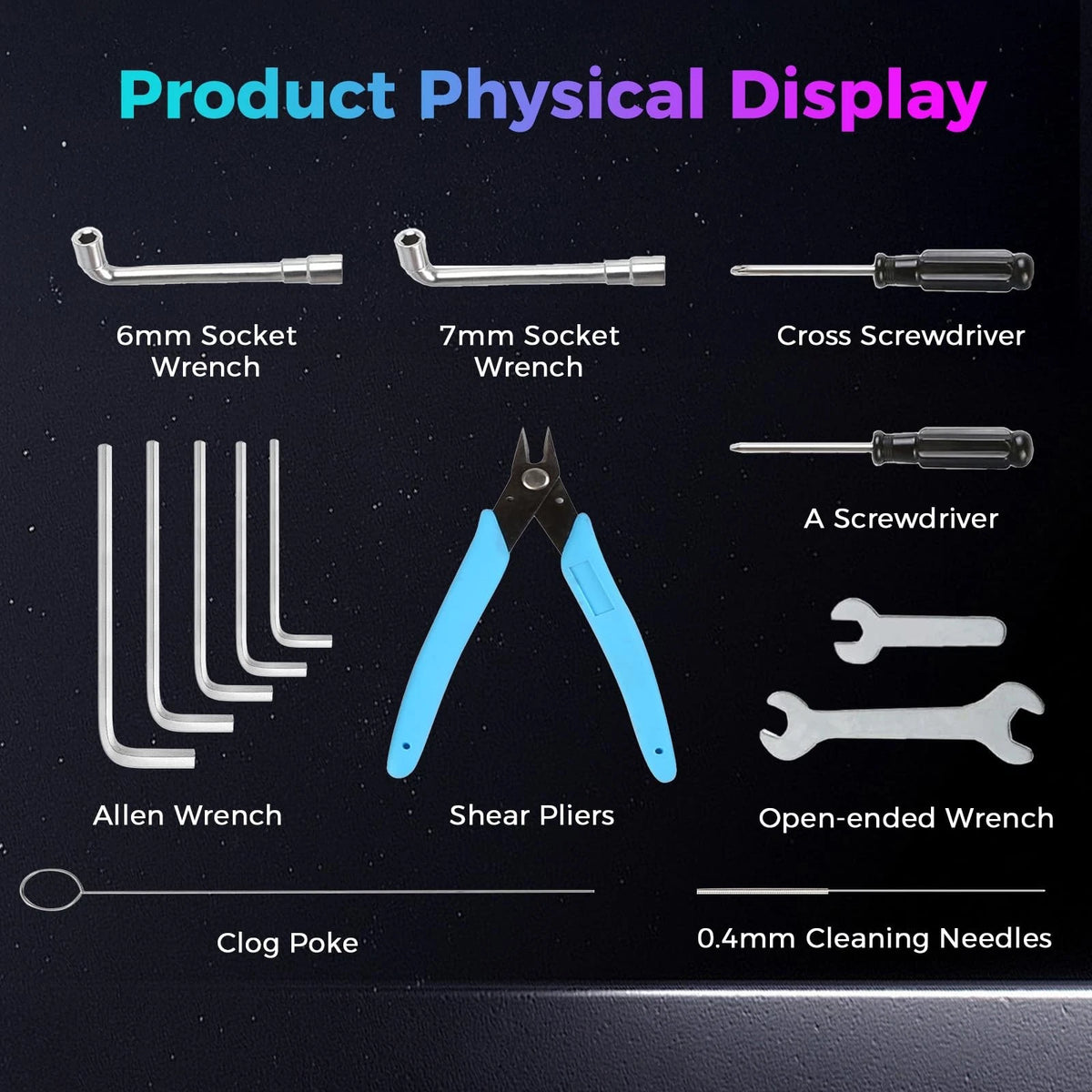 Creality Official 3D Printer Tool Kit, 14 Pcs in 1 Printing Wrap...