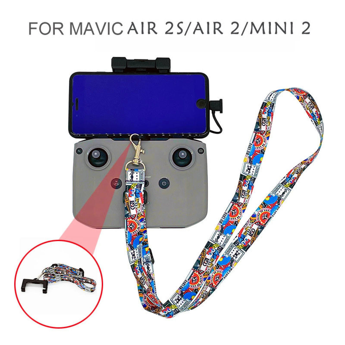 Adjustable Neck Strap Lanyard for DJI Mavic Air 2S /Air 2 /Mini 2 Remote Control
