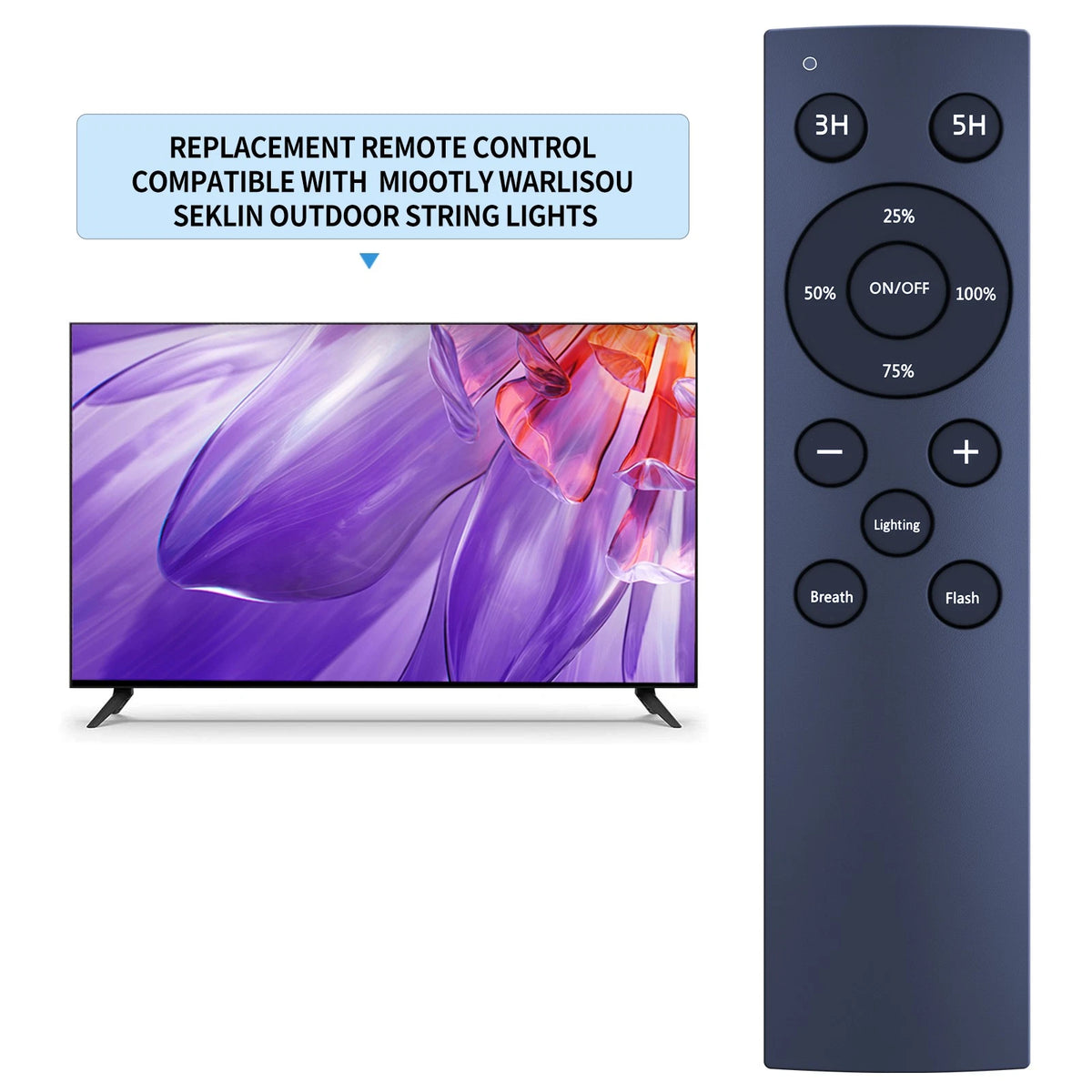 Replace Remote Control For Miootly Warlisou Seklin Outdoor String Lights