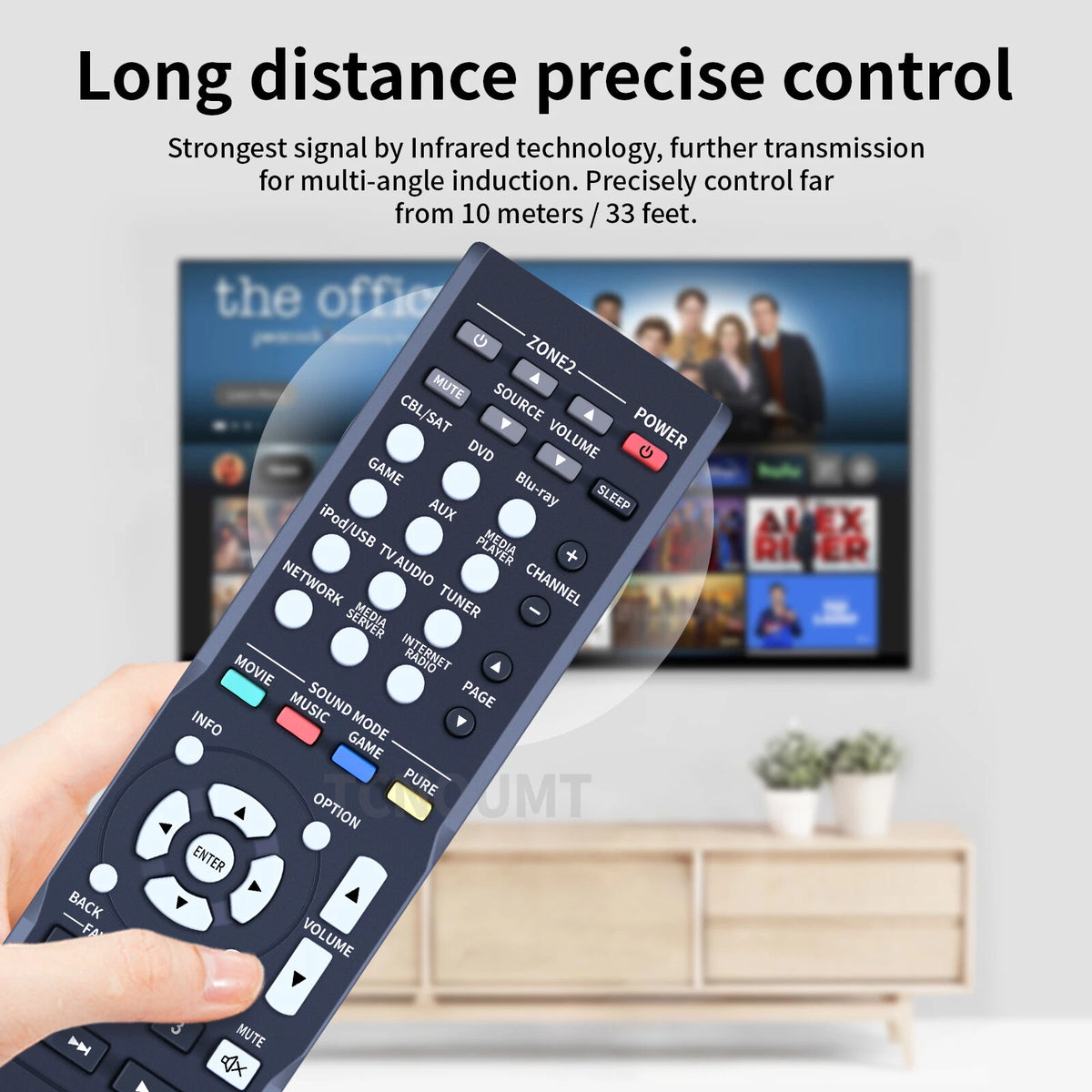 RC-1182 Remote Control For Denon Home Audio AV Receiver AVR-X1000