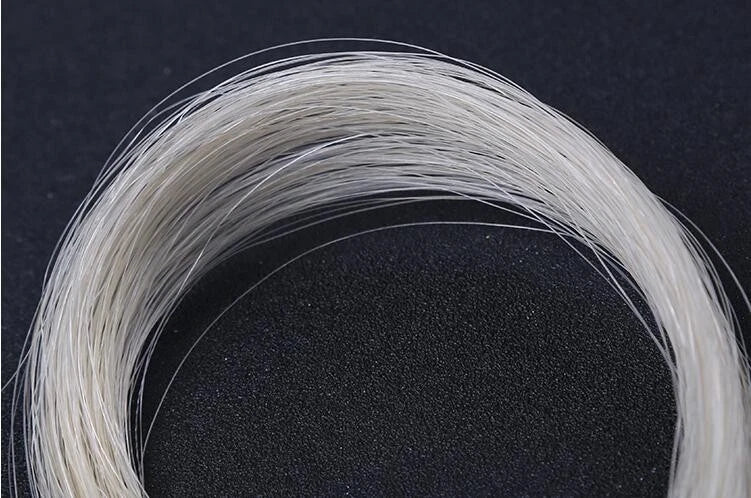 32'' Natural White Horse Hair Mongolia Tail Viola Cello Erhu Bow Hairs S
