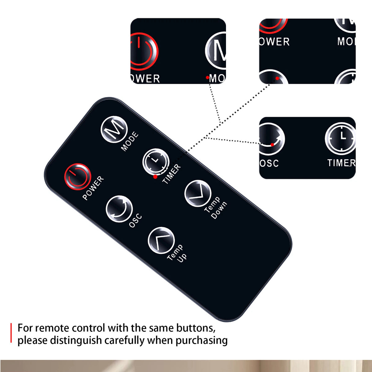 Remote Control For KNKA GD9215AD10,Feculs Space Heater