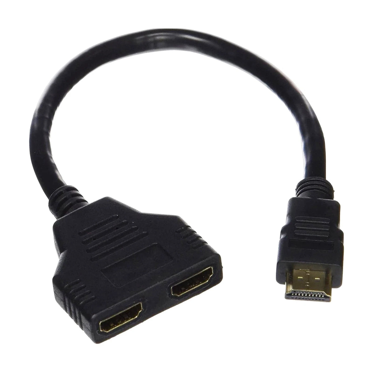 11.8 In HDMI Cable Adapter Male To Dual Female 2.0 Converter 1 in 2 out Splitter