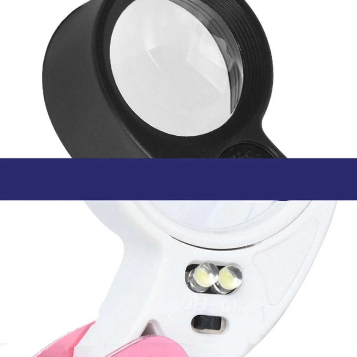2Pcs Alloy 40X Magnification Loupe Jewelry Eye Glass Printing Magnifier qq