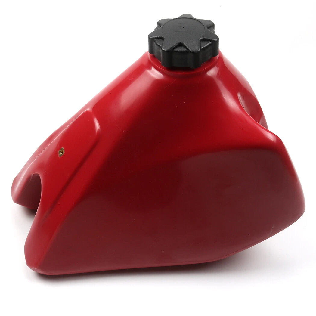 Red plastic fuel tank with cap and petcock for Honda XR200R 1985-2002