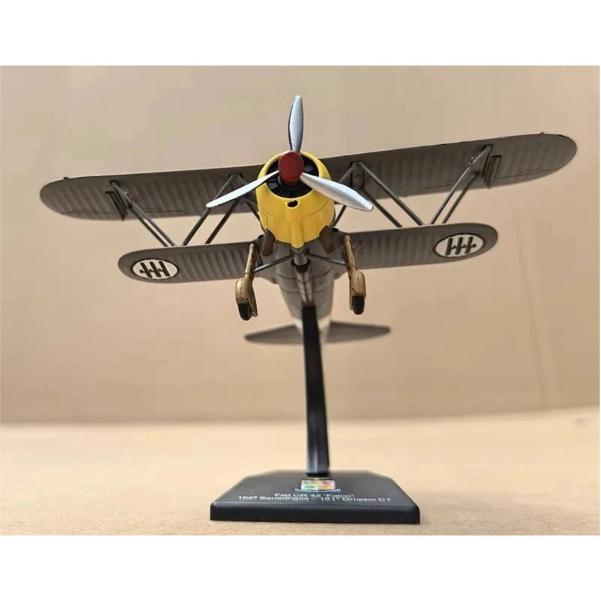 Version 11cm Diecast Alloy 1/72 Scale WWII Italian FIAT CR.42 Falco Model