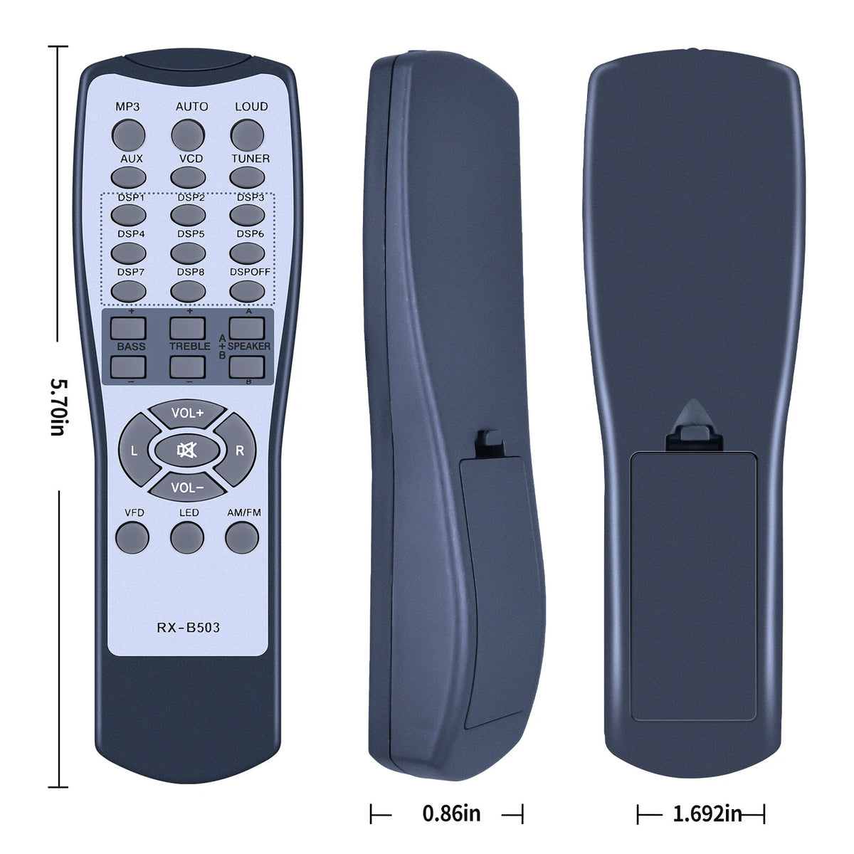 Replacement Remote Control For Technical Pro RX503 RX504 RX505BT