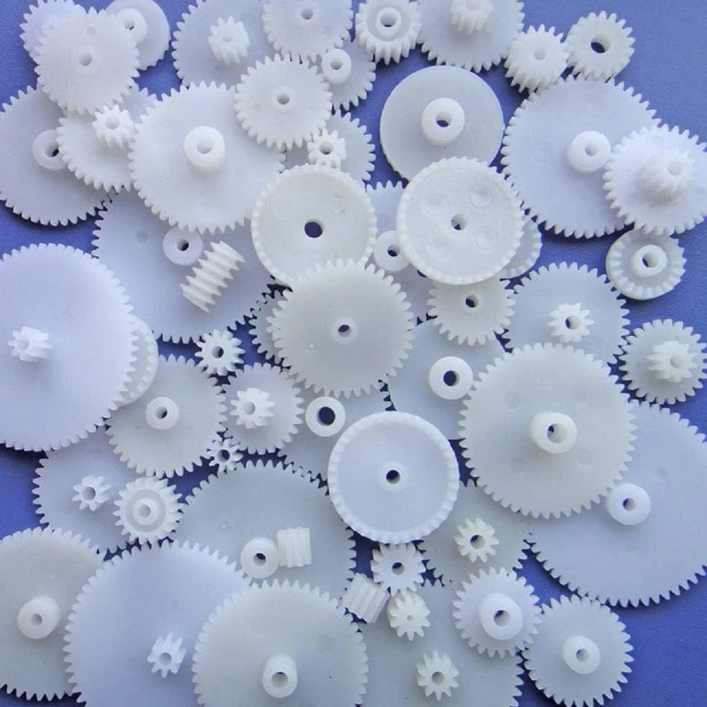 58PCS Small Gears Set Plastic Module 0.5 for DC Motor DIY Model Toys...