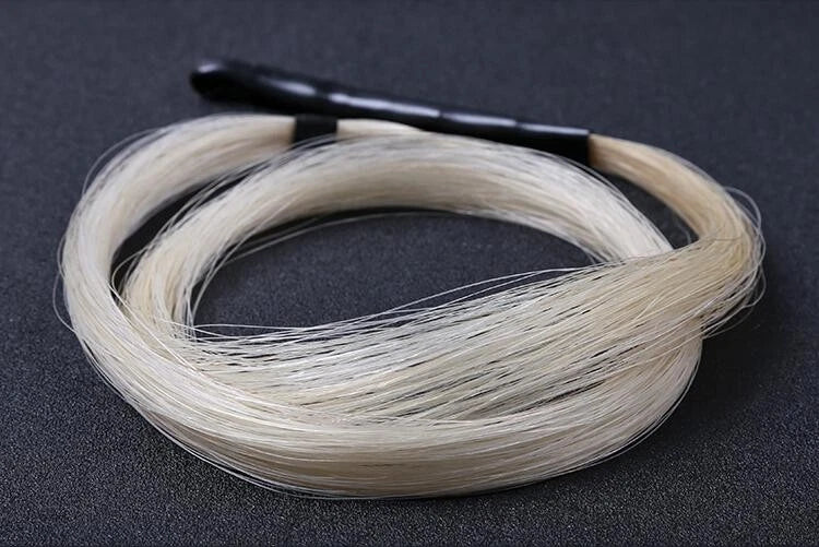 32'' Natural White Horse Hair Mongolia Tail Viola Cello Erhu Bow Hairs S