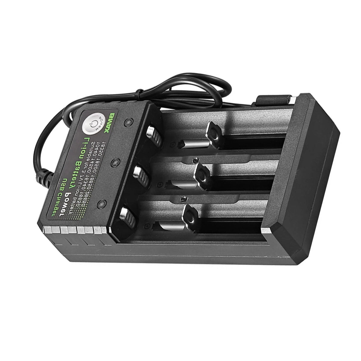 Two-Color Charging Indicator USB DC 5V 3-Slot Lithium Battery Charger Portable