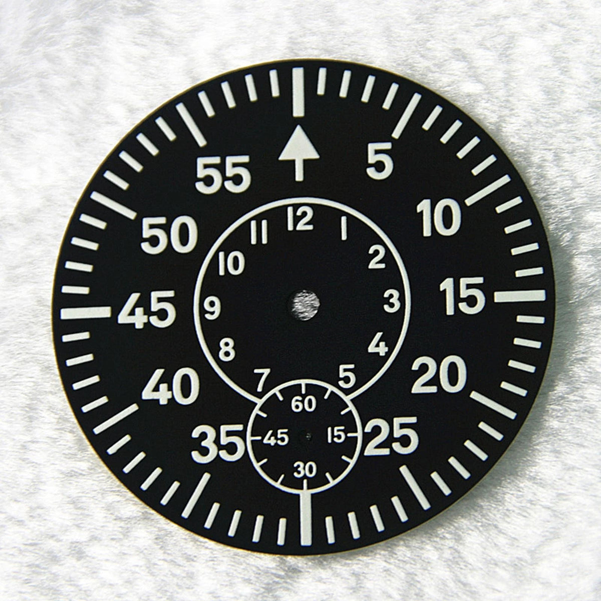 1Pc Watch Dial Plate Green Luminous Second At 6 For ETA 6498 For Seagull ST3620
