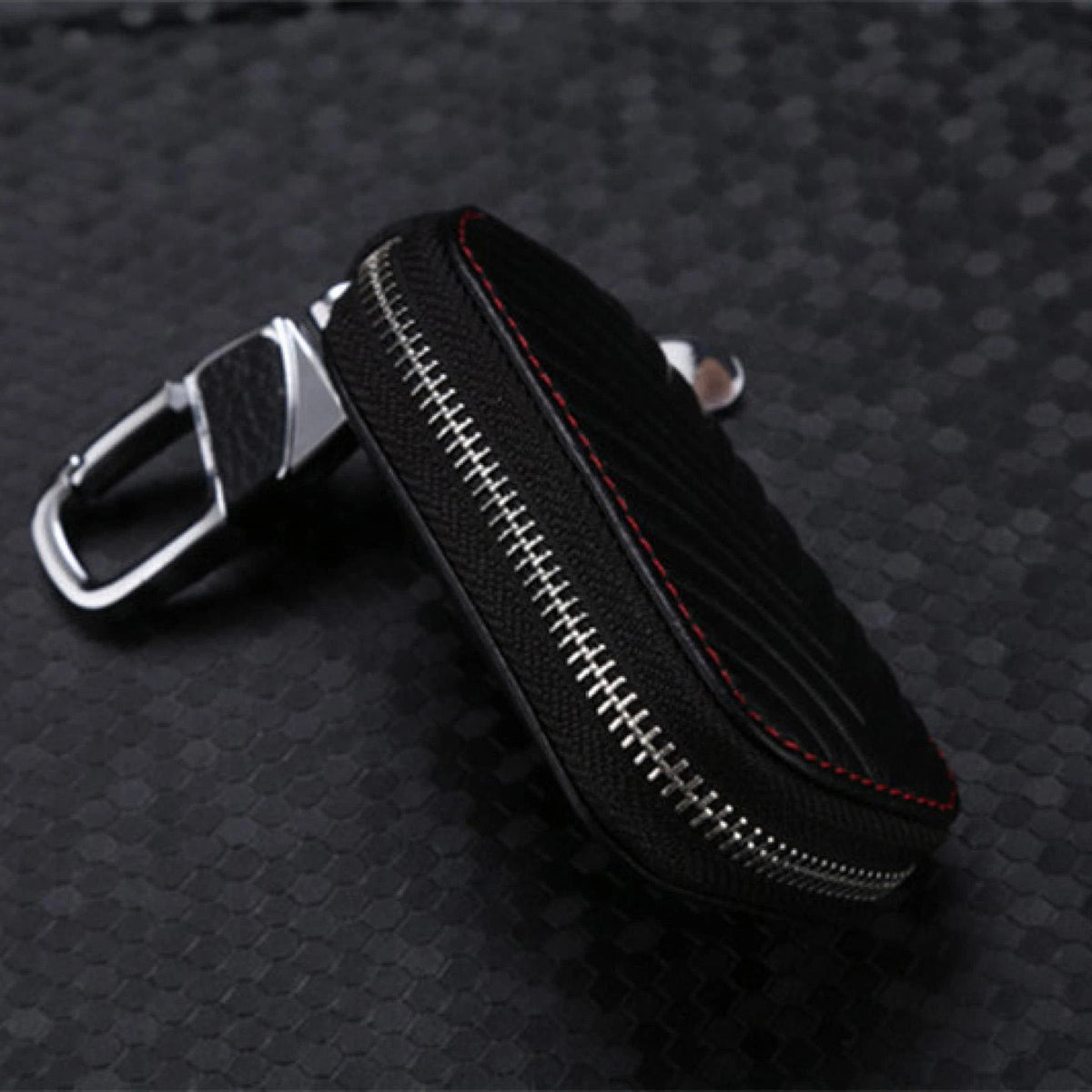 Leather Car Key Chain Bag Smart Key Holder Cover Remote Fob Case C