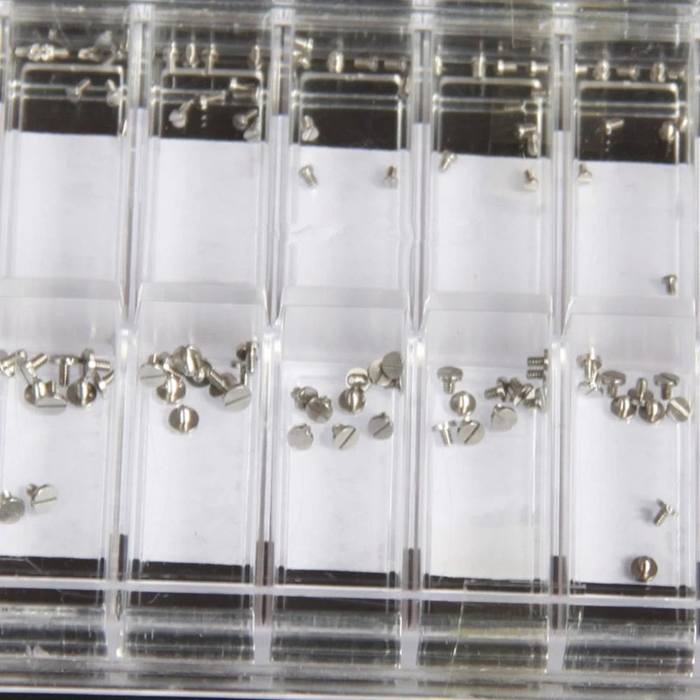180Pcs Stainless Steel Mini Screw For Watch Back Case Watchmaker Repairing Tool
