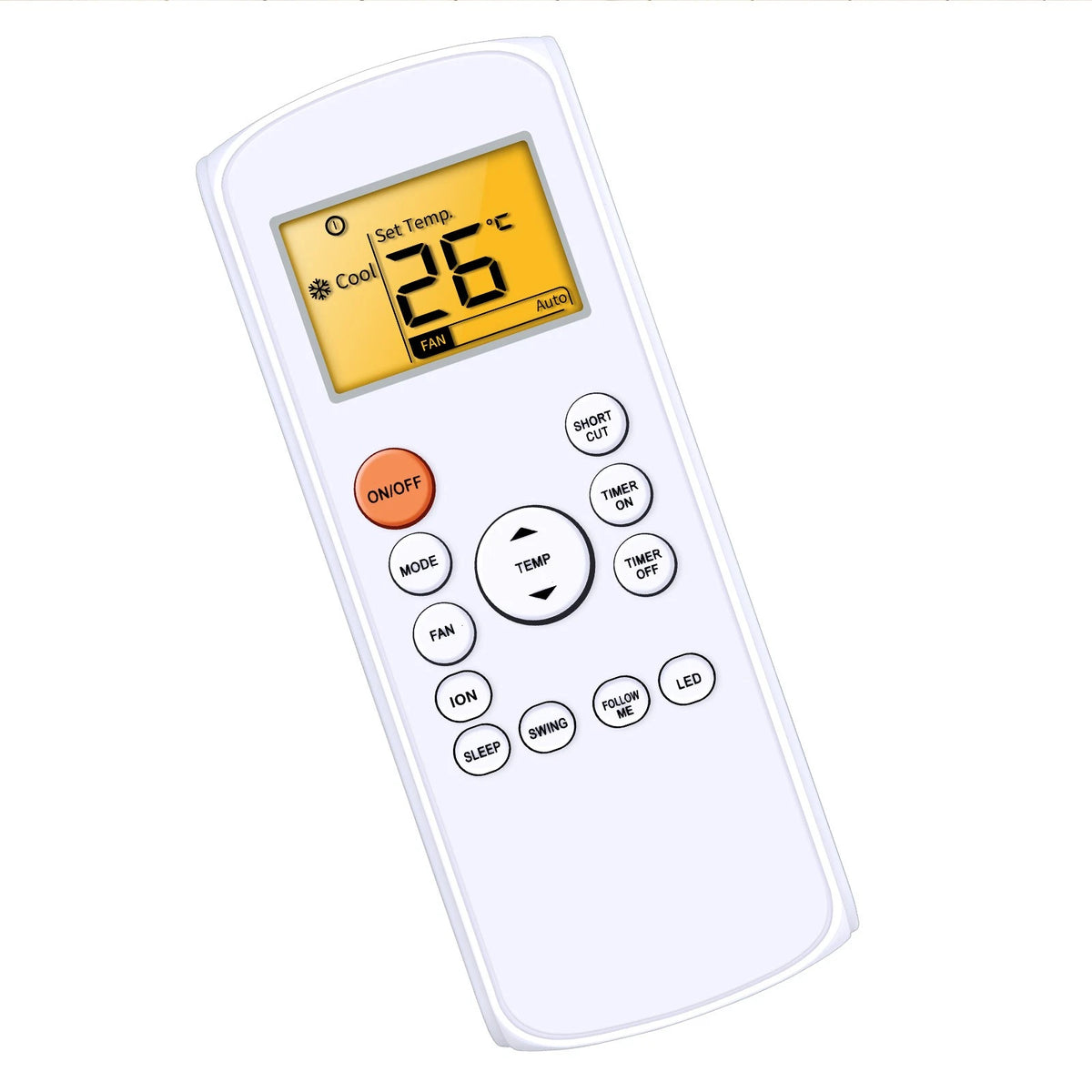 RG57H2(B)/BGEFU1 Replacement Remote Control For Midea Air Conditioner