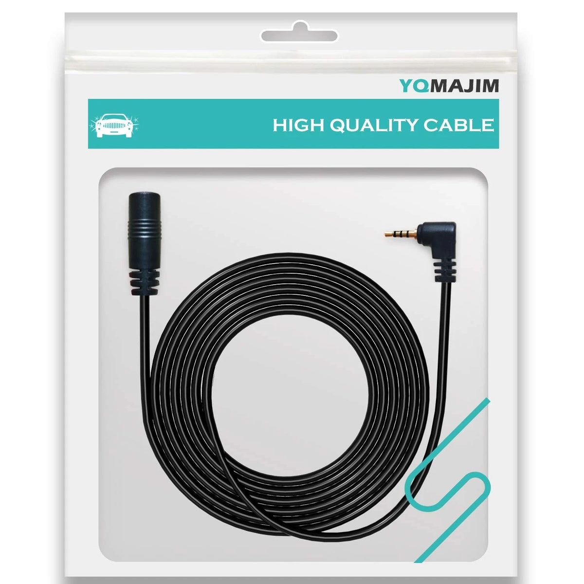YQMAJIM Dash Cam Backup Camera Extension Cord,16.5 Ft 2.5mm Male to 16.5 FT