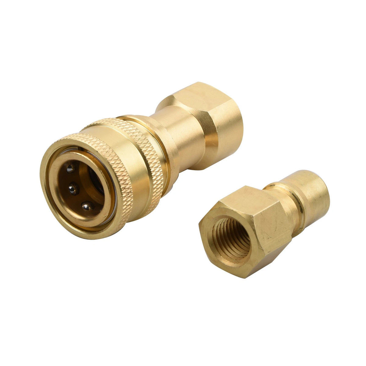 1Pack High Quality 1/4" Quick Connector Kit Up to 5000-6000 PSI for Ball Valve