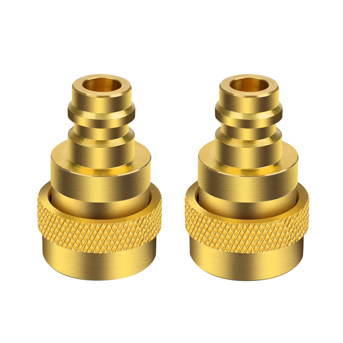 2 PCS Quick Couplers Brass R134A to R1234YF High Low Pressure Connector Part