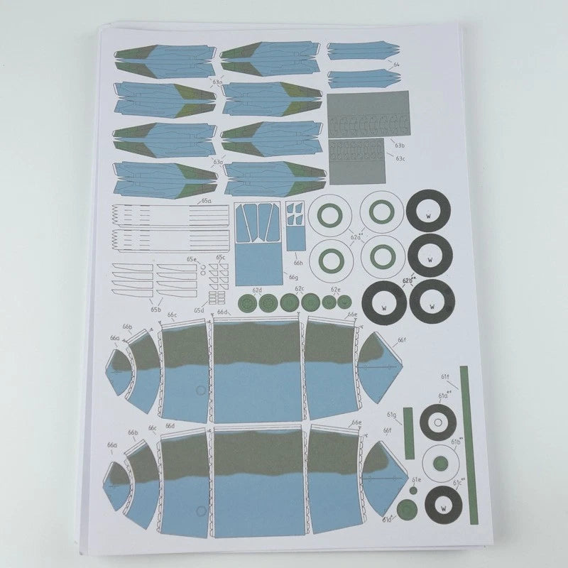 1:33 Sukhoi Su-25 Attack Aircraft Frogfoot Fighter Paper Unassemble Gifts