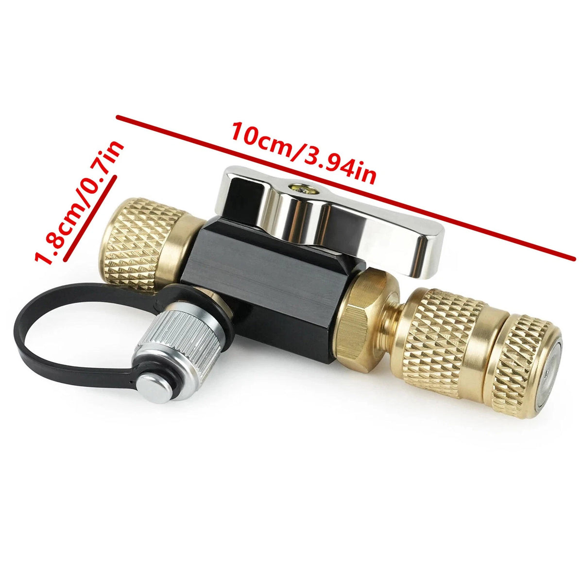 1/4" Vacuum Rated Valve Core Tool for HVAC Maintenance, 20 Micron Brass Tool