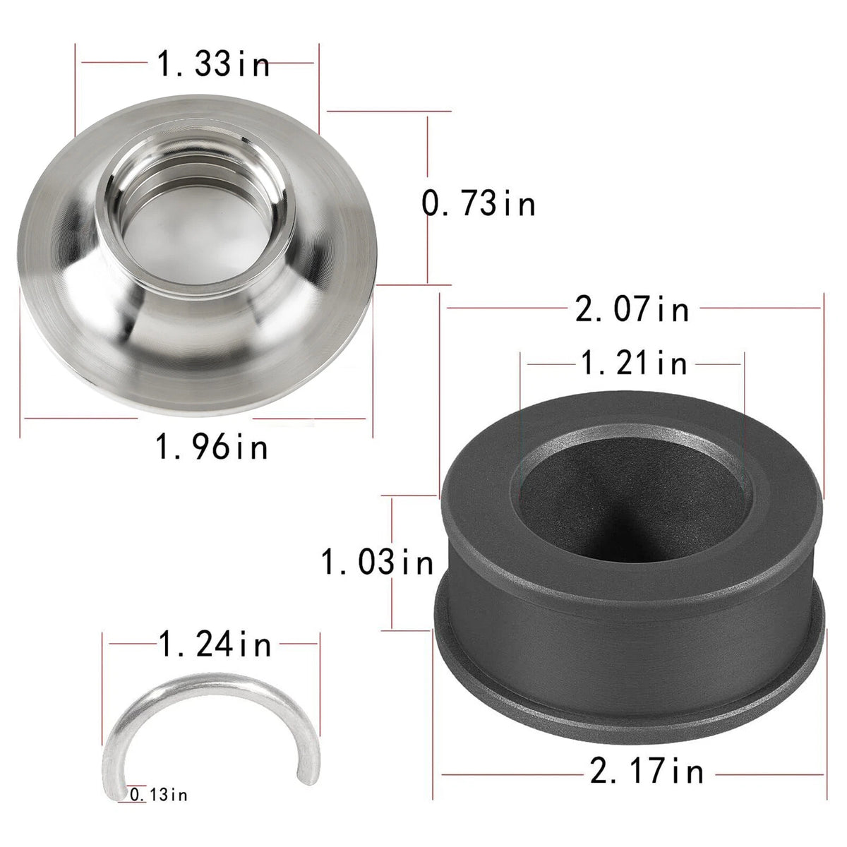 For SeaDoo 4-TEC Drive Shaft Carbon Ring Seal Rebuild Kit 295501143, 295501200