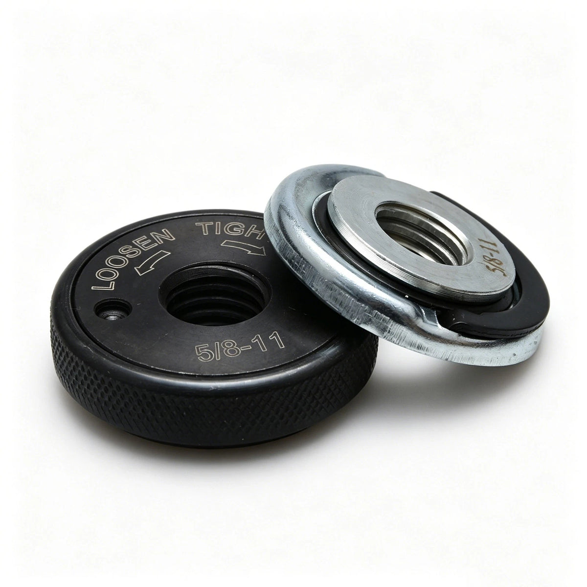 Replacement 5/8"-11 Angle Grinder Flange Nut Kit 2-Pack D-Ring & Knurled Nuts