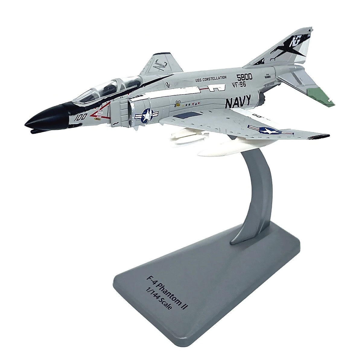 14cm Diecast Alloy 1/144 Scale F-4 Phantom II Fighter Desk Model