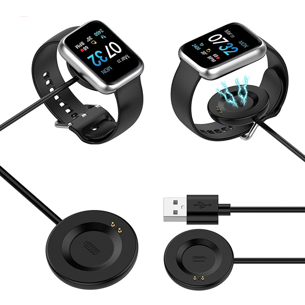 Watch Charging Cable With Magnetic Base Accessories For ITouch Air 4 3 SE Watch