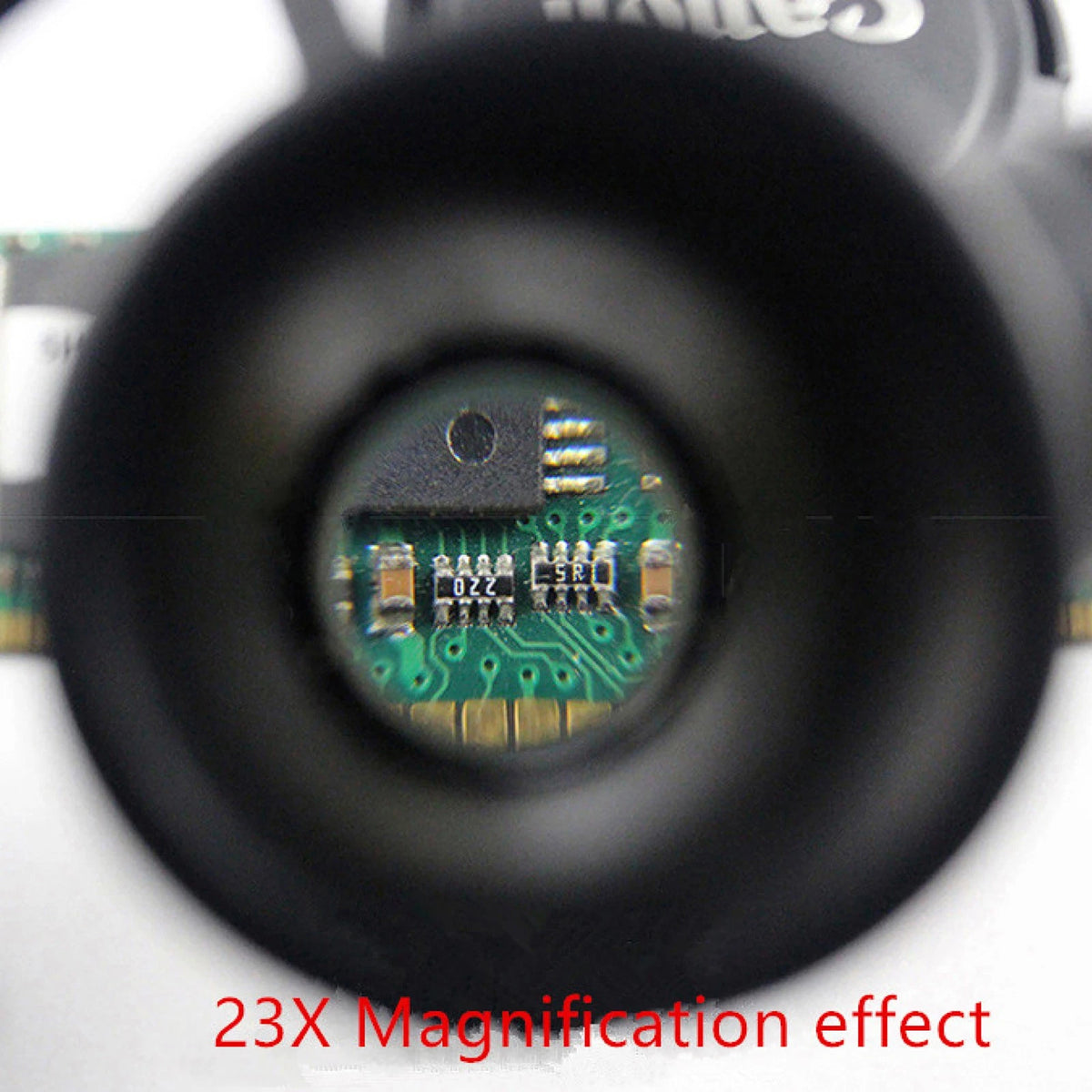 LED 8X 15X 23X Adjustable Magnifier Grass Eye Loupe Lens Jewelry Watch Repair