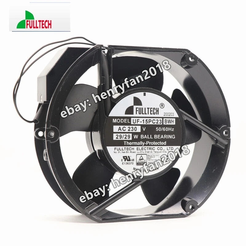 FULLTECH UF-15PC23 BWH Axial Fan AC 230V 172*150*51mm 29W Cabinet Cooling Fan