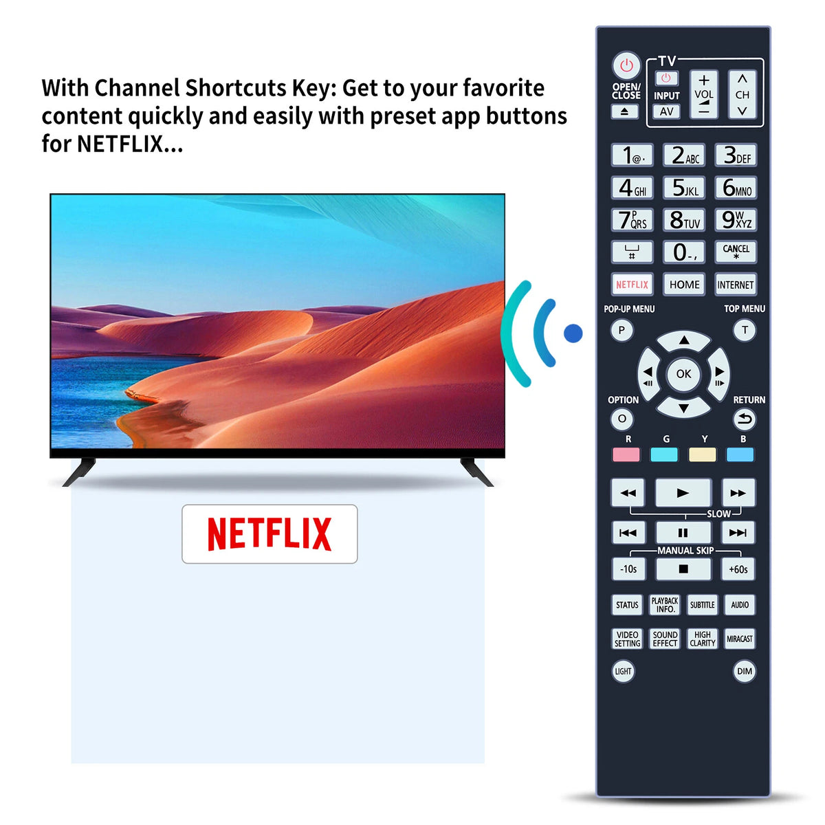 N2QAYA000130 For Panasonic Player Remote Control DMP-UB900