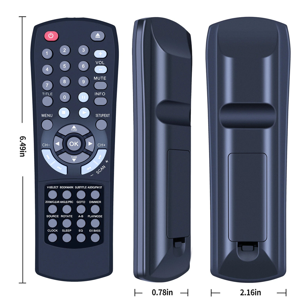 Replacement Remote Control For INSIGNIA DAV8611 Audio System NS-A3111