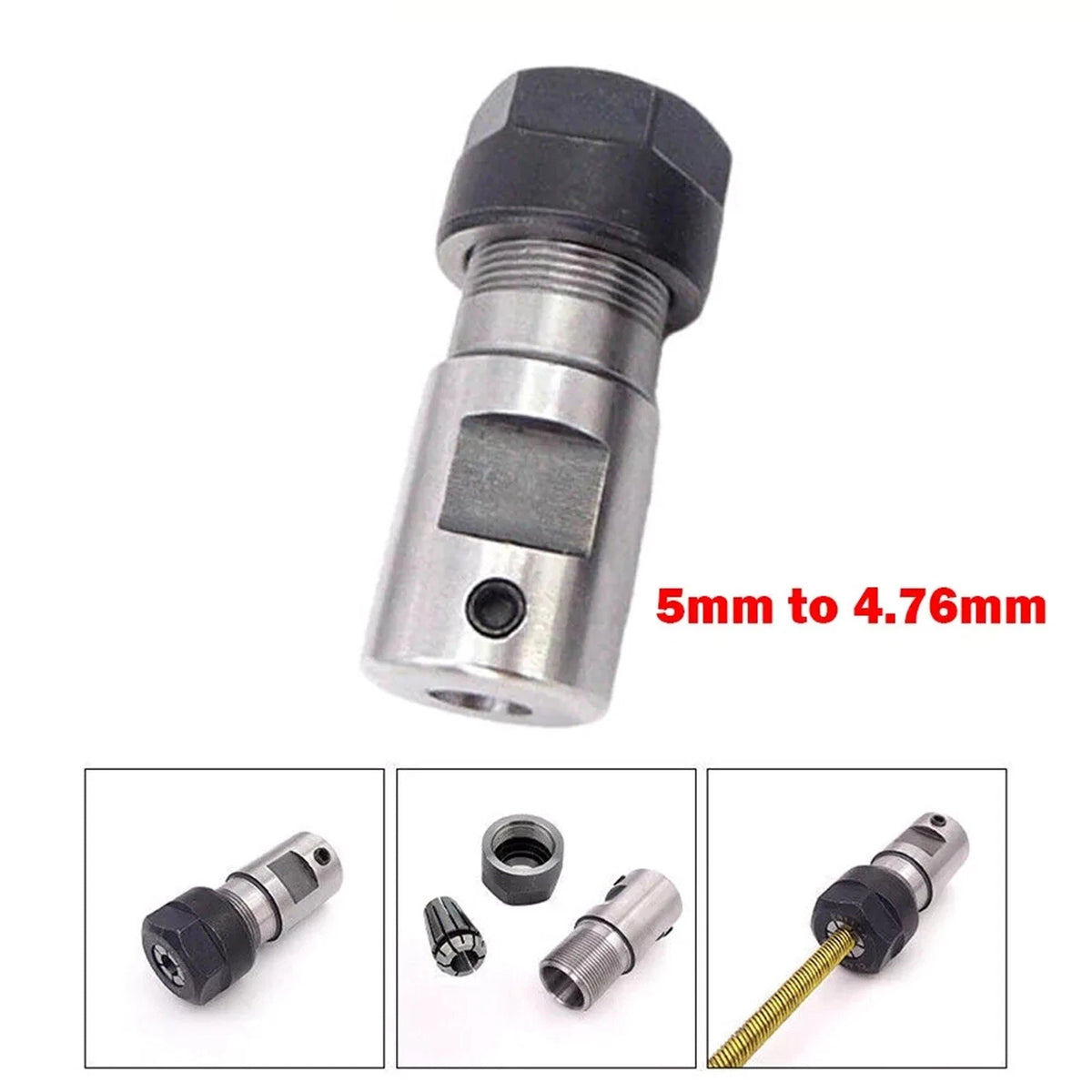 1 Set High Quality 5mm to 4.76mm 40Cr Steel Flexible Shaft Coupling Replacement