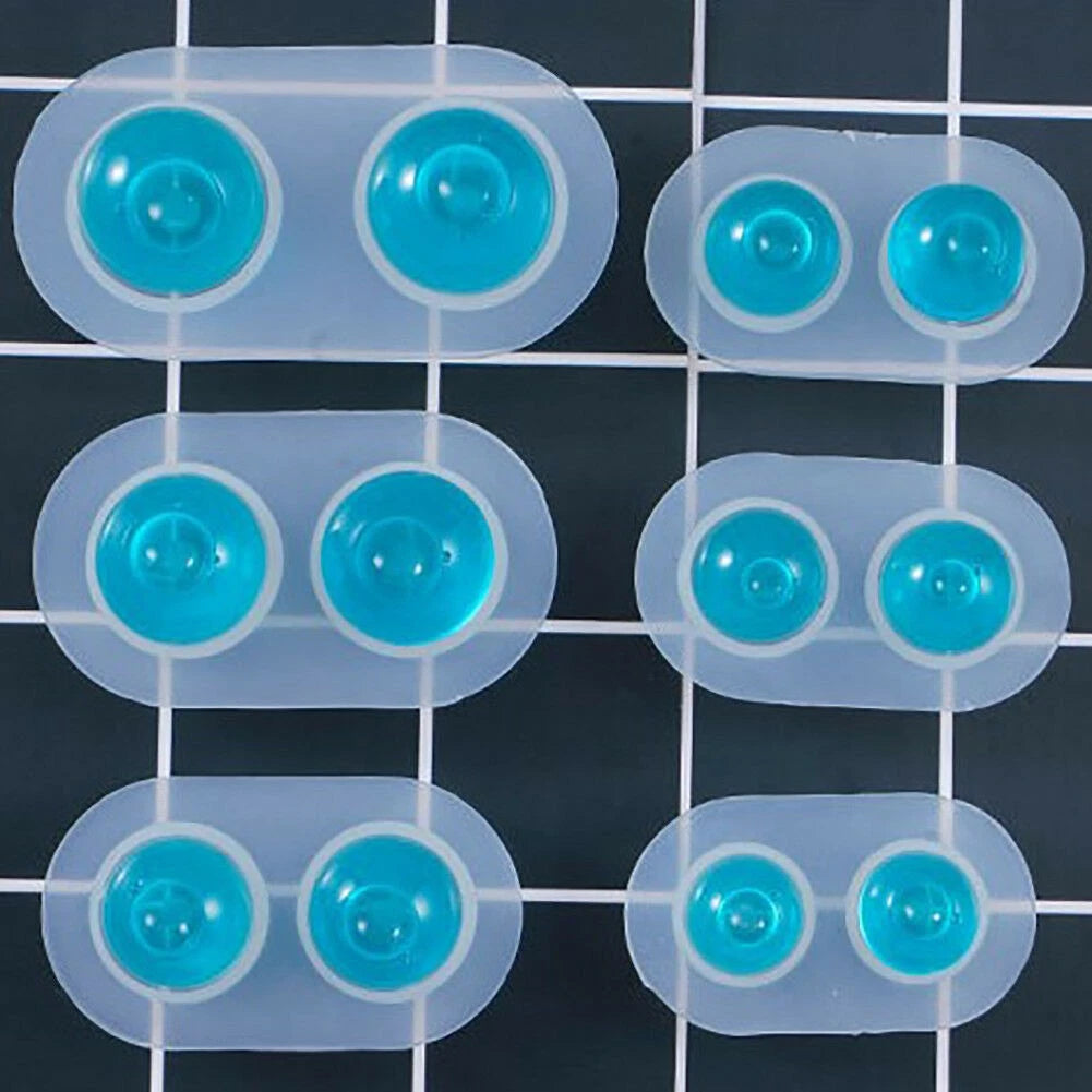 6 Sets Multifunctional Silicone Molds Flexible Doll Eye Molds Resin Durable A